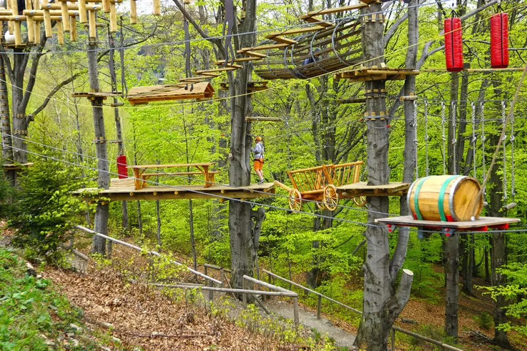 lanový park ustroň