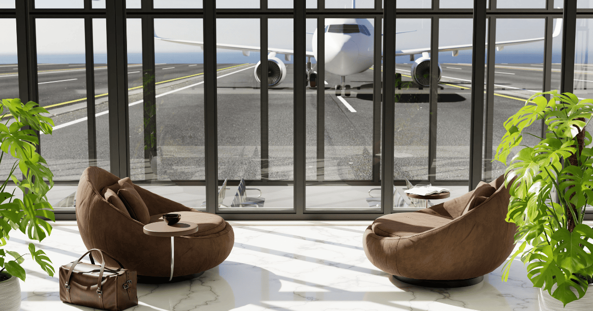 Letištní salonek zdarma